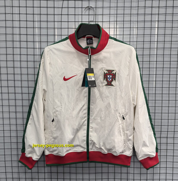 Portugal White Retro Windbreaker Portugal White Retro Windbreaker