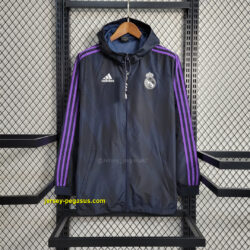 R MAD Windbreaker royal blue and purple