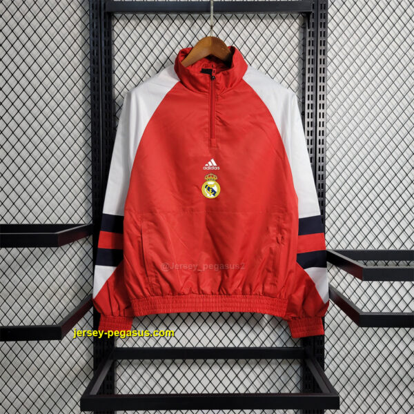 R MAD red with white sleeves Windbreaker R MAD red with white sleeves Windbreaker
