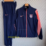 Barcelona NavyPink Full Zipper Windbreaker + Long Pants