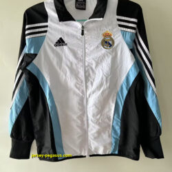 R MAD white ,black and blue windbreaker