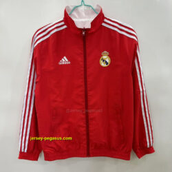 R MAD white and red reversible windbreaker