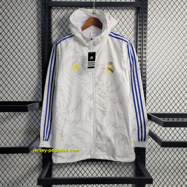 R MAD white with yellow logo Windbreaker