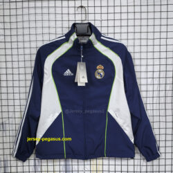 Real Madrid Blue Retro Windbreaker