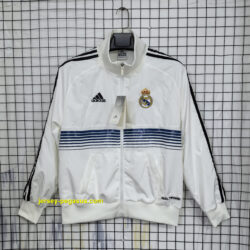 Real Madrid white Retro Windbreaker