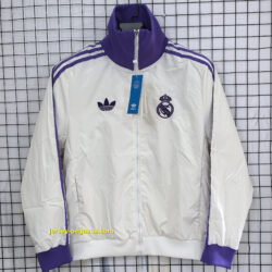 Real Madrid white Windbreaker