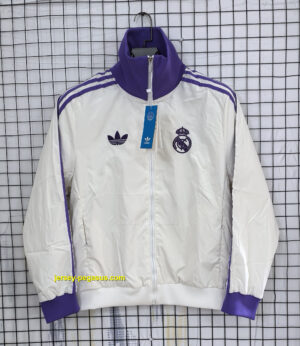 Real Madrid white Windbreaker