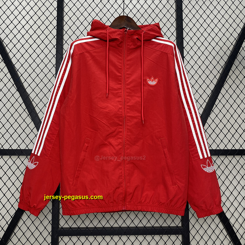 Red Windbreaker