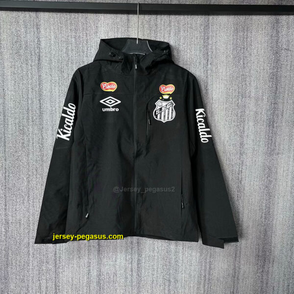 Santos black windbreaker Santos black windbreaker