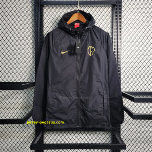 Windbreaker Corinthian Black with gold logo