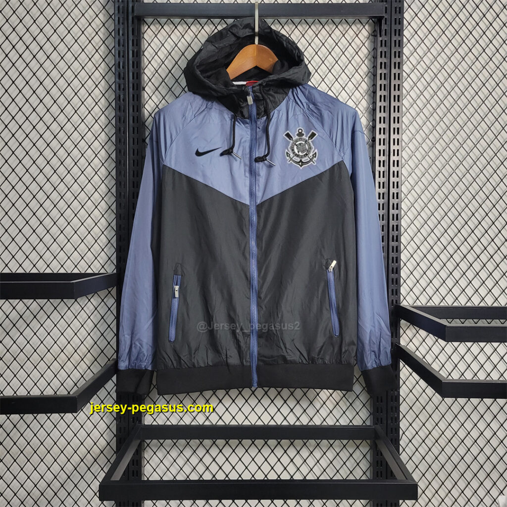 Windbreaker Corinthians black and blue