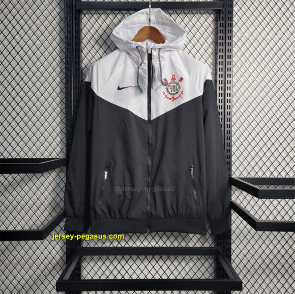 Windbreaker Corinthians black and white Windbreaker Corinthians black and white