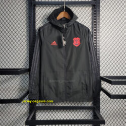 Windbreaker Flamengo black with red logo
