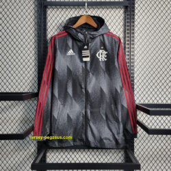 Windbreaker Flamengo gray with white logo