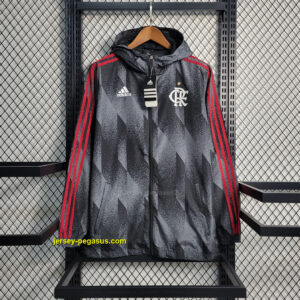 Windbreaker Flamengo gray with white logo
