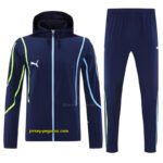 Puma Navy Blue Full Zipper Hooded Jacket Tracksuit + Long Pants