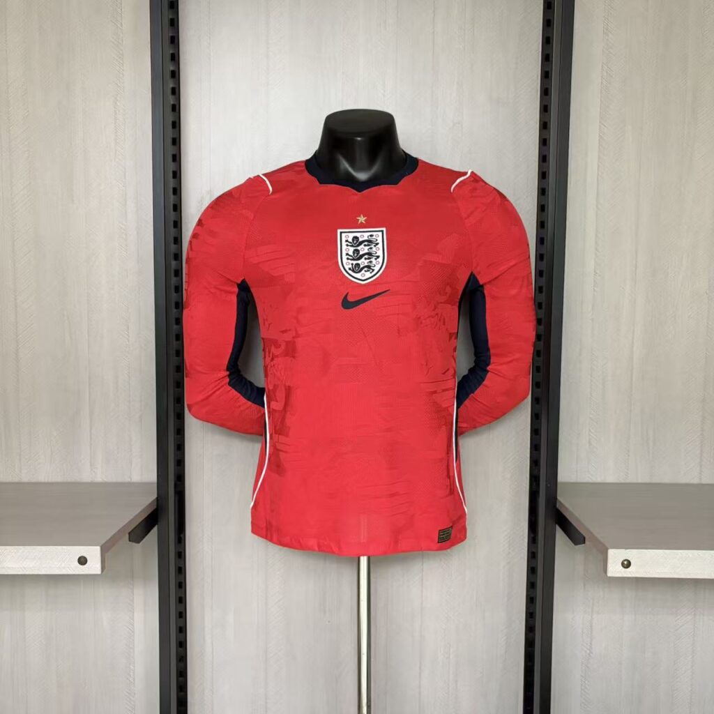 2026 Player Version Long Sleeve England Away Jersey