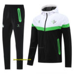 Real Betis White Black Green Full zipper Jacket Tracksuit+ long pants