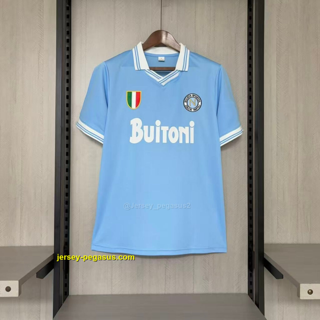 Retro 1987-88 Napoli Home Jersey