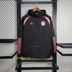 Bayern Munich Jacket Black Windbreaker