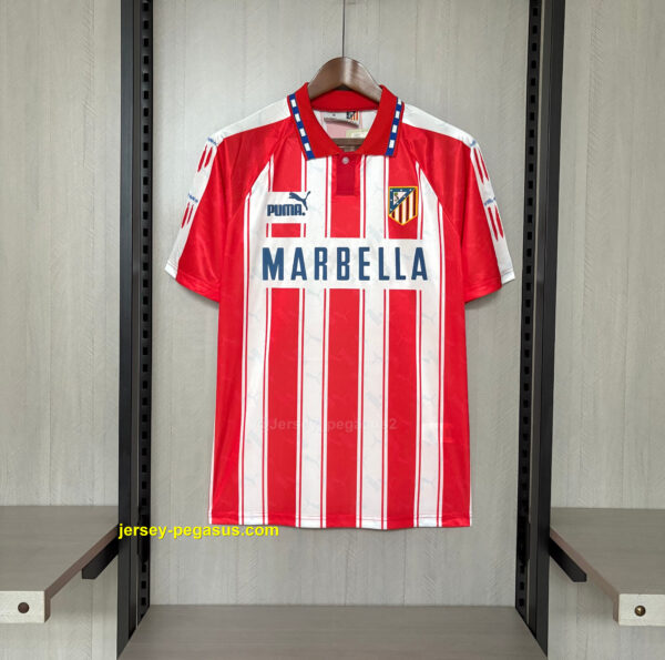 Retro 1994-95 Atletico Madrid Home Jersey