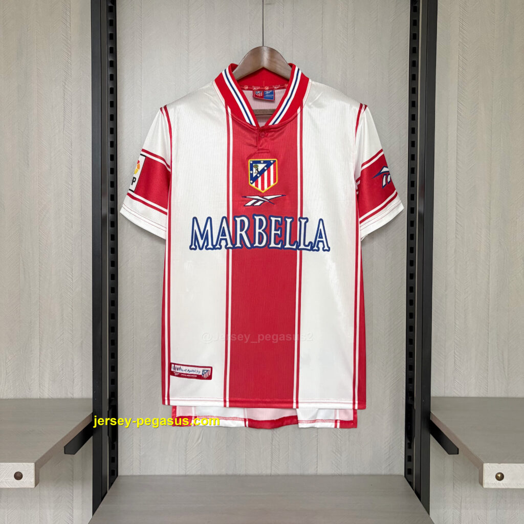 Retro 1999-00Atletico Madrid Home Jersey