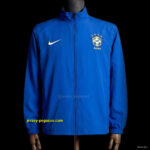 1998 Vintage Style Brazil Blue Jacket Windbreaker