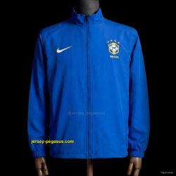 1998 Vintage Style Brazil Blue Jacket Windbreaker