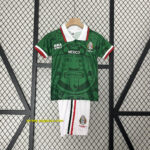 1998 Mexico Home Kids Retro Kits World Cup Shirt Soccer Jerseys