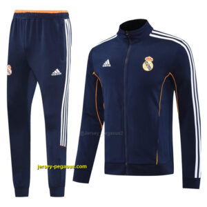 Real Madrid Navy Full Zipper Jacket +Long Pants