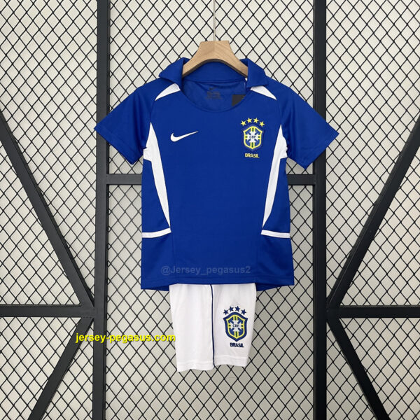 2002 Brazil Away Retro Kid Kits Youth Apparels 2002 Brazil Away Retro Kid Kits Youth Apparels