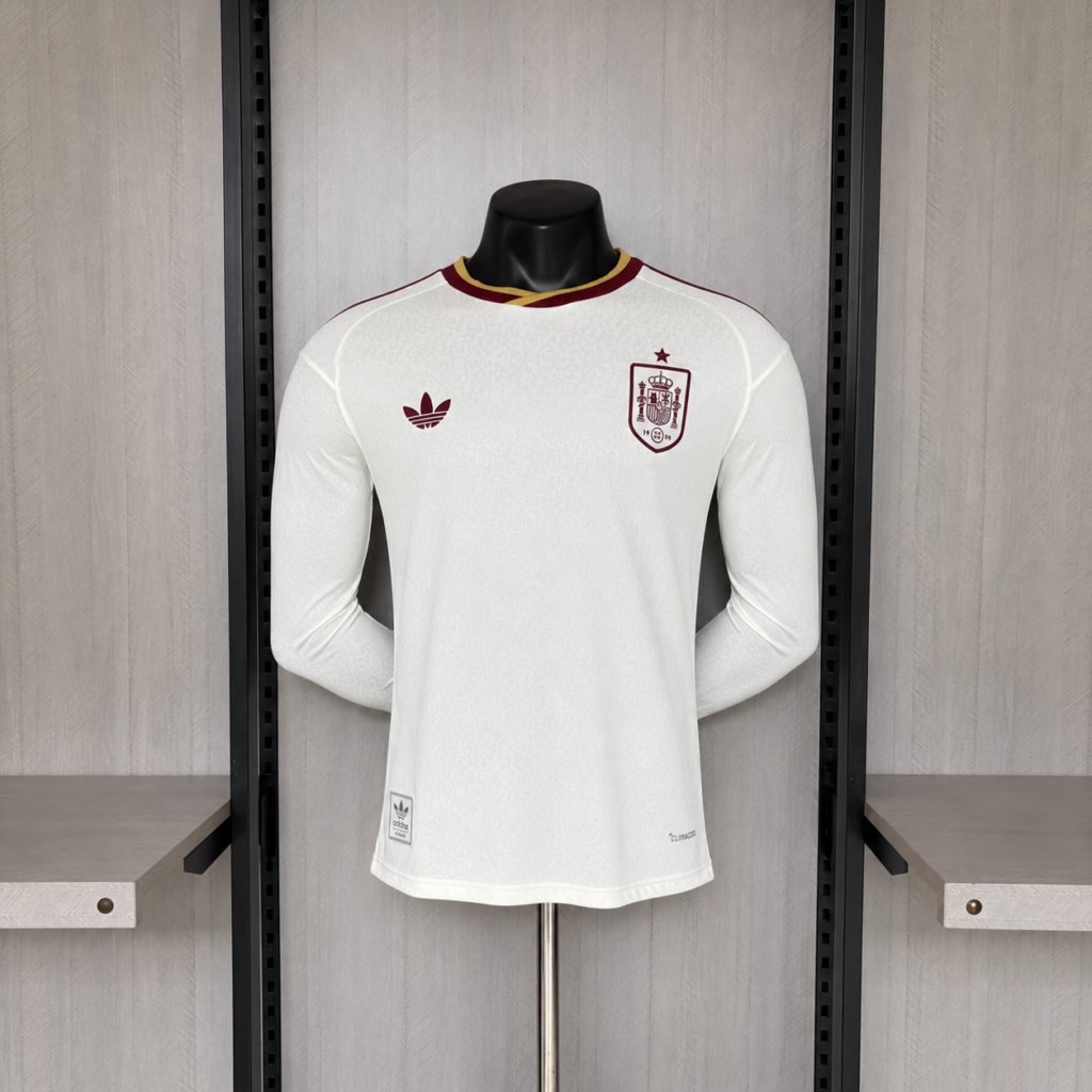 2026 Player Version Long Sleeve Spain Away Jersey