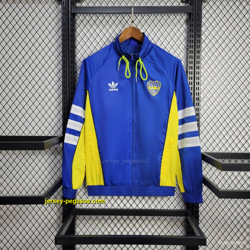 Boca Juniors Jacket Blue Windbreaker Boca Juniors Jacket Blue Windbreaker