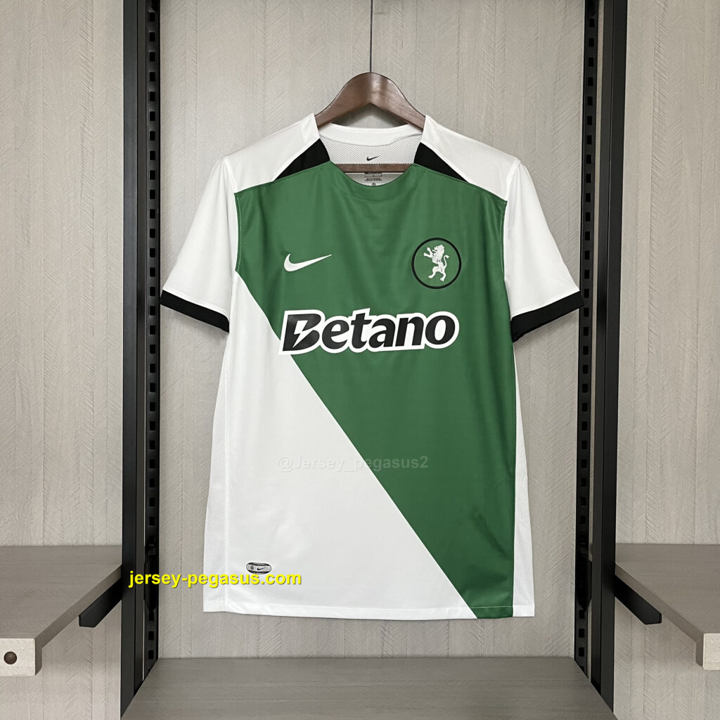 2024-25 Lisbon 100th Anniversary Edition White-Green Jersey