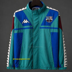 Retro 1967 Barcelona Teal & Blue & Burgundy Kappa Windbreaker Jacket