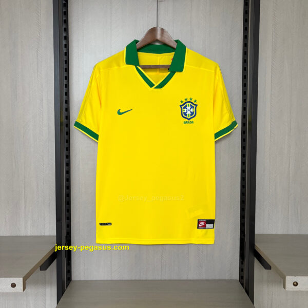 Retro Brazil 1997 Home Jersey, Retro Brazil 1997 Home Jersey,