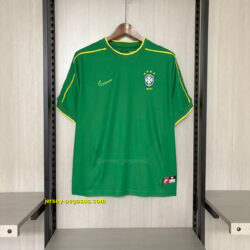 Retro Brazil 1998 Goalkeeper Green Jersey,