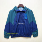 Adidas Hooded Casual Trench Coat Army Green