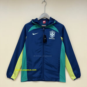Brazilian trench coat dark blue green yellow