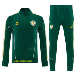 Senegal Green Full Zipper Jacket Tracksuit + Long Pants