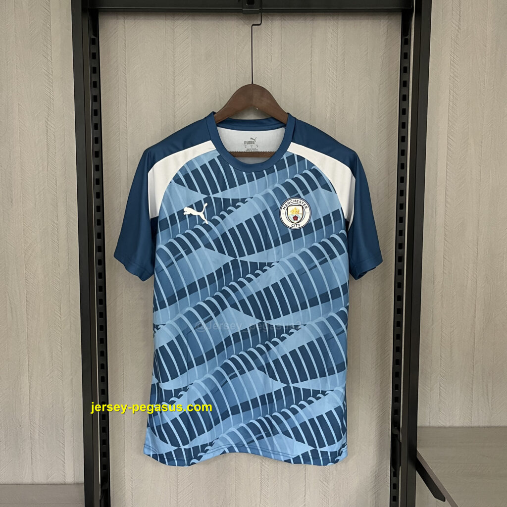Manchester City training uniform blue