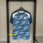 Manchester City training uniform blue