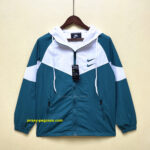 Nike Workwear Hooded Trench Coat Green White
