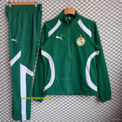 Senegal National Team Green Full zipper Jacket Tracksuit+ long pants