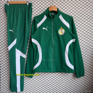 Senegal National Team Green Full zipper Jacket Tracksuit+ long pants