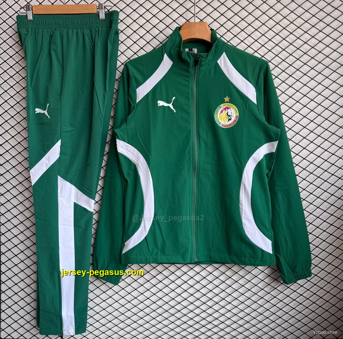 Senegal National Team Green Full zipper Jacket Tracksuit+ long pants Senegal National Team Green Full zipper Jacket Tracksuit+ long pants