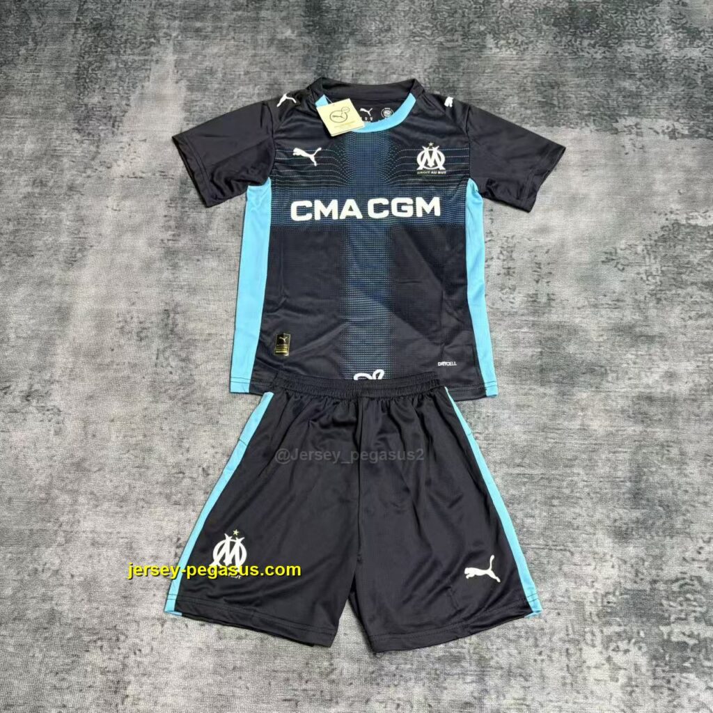 Kids 2025-26 Marseille Away Kit