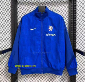 Chelsea Blue Full Zipper Windbreaker