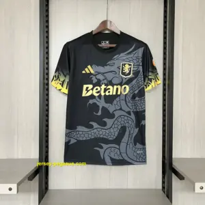 2025-26 Aston Villa Black Jersey