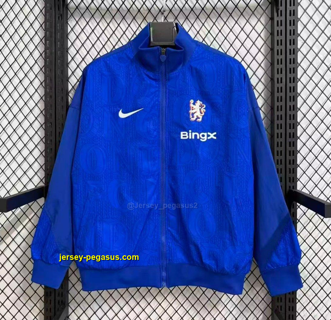 Chelsea Blue Full Zipper Windbreaker Chelsea Blue Full Zipper Windbreaker